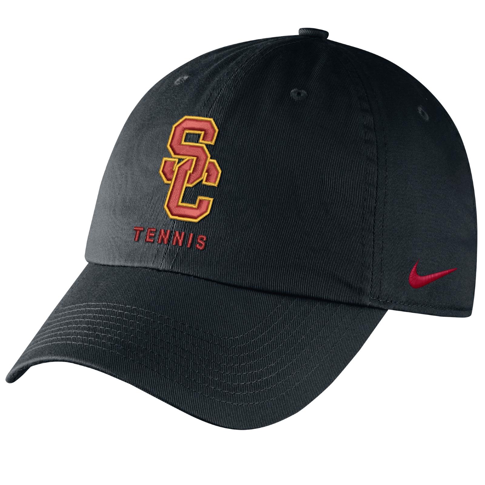 USC Trojans SC Interlock Nike Black Tennis Campus Hat USC Bookstores